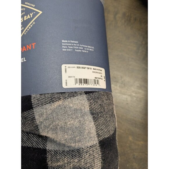 2 NWT Flannel Sleep Pants Big &Tall 5XL Red & Black2 Plaid Elastic Waist - Picture 9 of 9